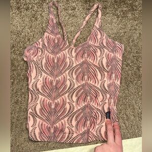Patagonia Pink and Black Patterned tank